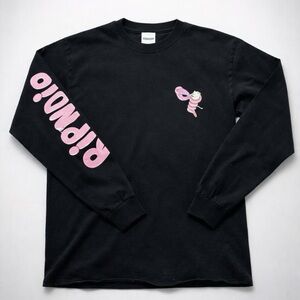 Vintage Y2K black RIPNDIP Psychedelic long-sleeve t-shirt.